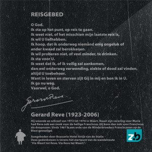 Reisgebed Reve Gedenksteen