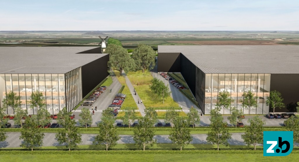 Artist impression van de logistieke campus